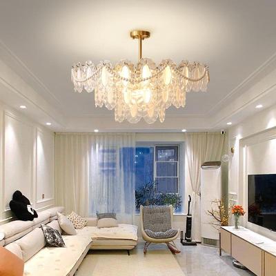 客厅吊灯法式轻奢主灯现代简约网红水晶创意温馨浪漫房间卧室灯具