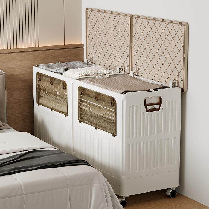 衣服收纳箱大容量超大家用玩具储物柜子翻盖折叠盒被子整理筐