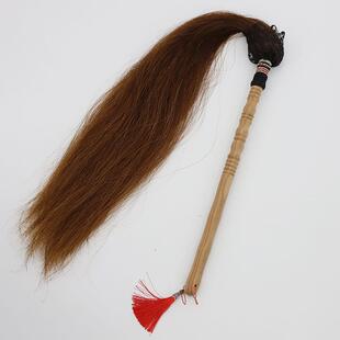 武当太极拂尘真马尾桃木拂尘法器苍蝇甩子赶蚊子佛尘道具浮尘掸子