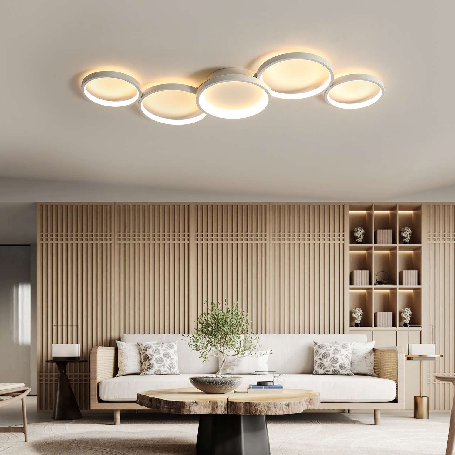 2023新款吸顶灯简约led现代房间灯具个性圆形卧室灯书房客灯饰