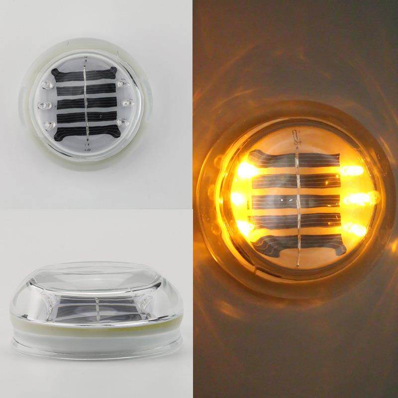 太阳能钢化玻璃道钉灯玻璃道钉灯太阳能反光道钉交通道钉