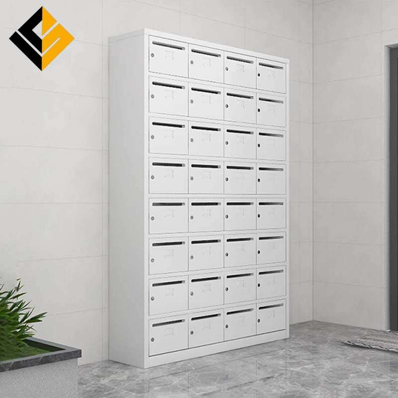 不锈钢信报箱立式小区门口邮件箱投递带锁多门小信箱钢制室外邮箱