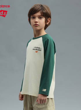 New Balance NB童装男女儿童25年春秋款舒适长袖T恤ND7DF12073
