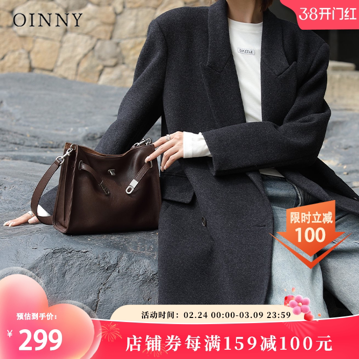 【38节礼物】Oinny时尚轻奢质感通勤凯莉托特包大容量包女包5860