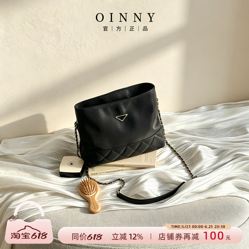 【618狂欢】Oinny斜挎包新款女包链条包爆款小包包黑色包包6922