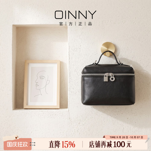 OINNY牛皮小方包手提斜挎包女包