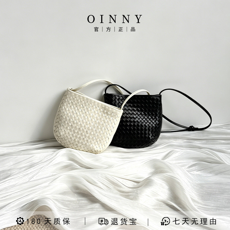 【春夏上新】Oinny气质小众新款高级手工羊皮编织包单肩女包5880