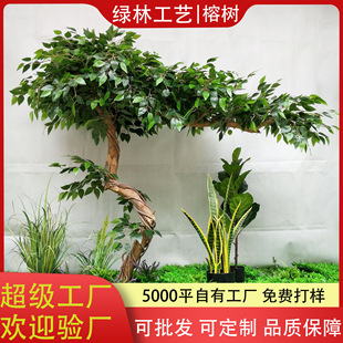 厂家直销仿真黄桷树榕树仿真真木杆榕树园林景观异型假树室内装饰