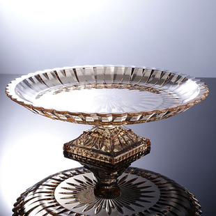 ktv酒店供盘水果盘时尚欧式大号水晶玻璃放切好的展示果盘