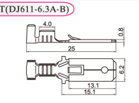 横带红星接插件63090-RTA横连端子压线簧片HX63090-RTA 2500/盘