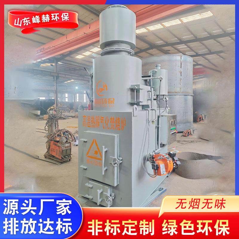工业固废垃圾深度处理 立式医疗垃圾焚烧炉 动物尸体焚烧无烟设备