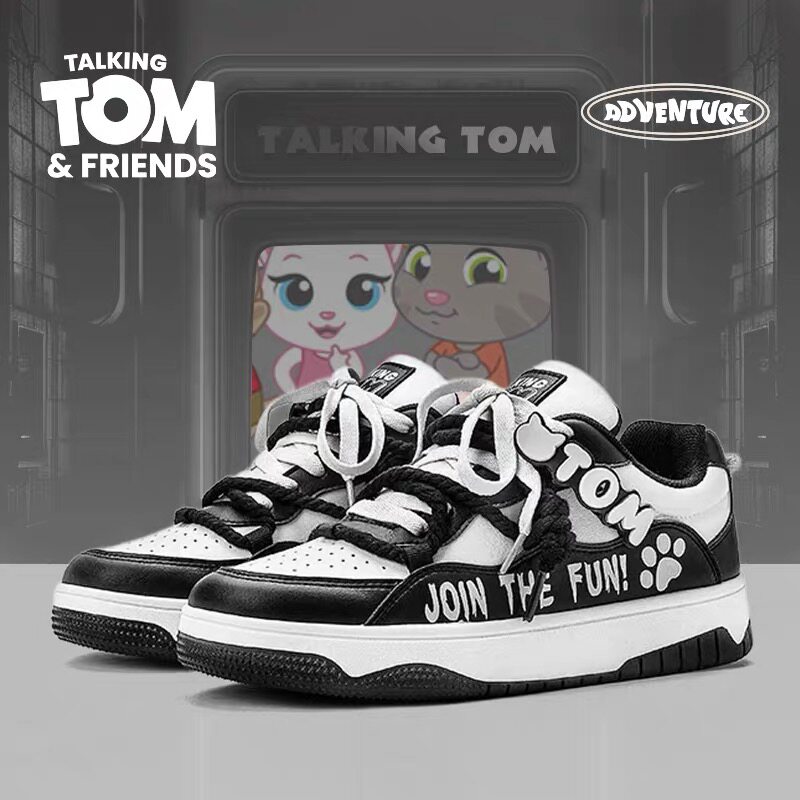 会说话的汤姆猫鞋子2025新款面包鞋情侣2025夏季潮流休闲板鞋