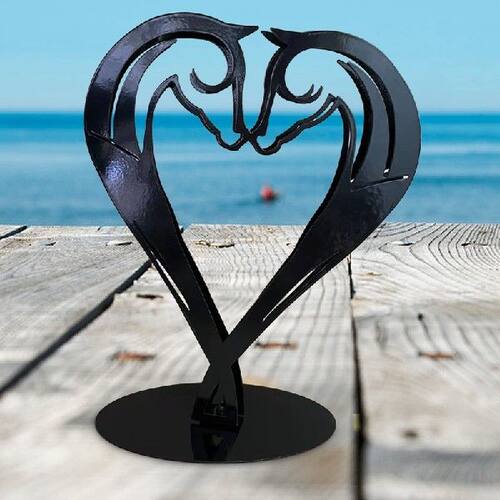 新品Love Horse Sculppture Decorative Modern Metal Horse Stat