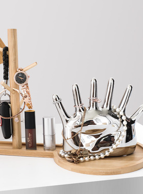 极速北欧简约创意葫芦木质首饰架摆件家居客M厅柜子办公室装饰工