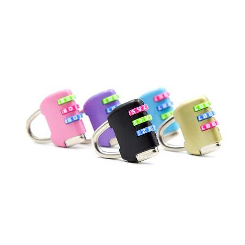 新品3 bit Combination Code Number Lock Padlock BacUkpack loc