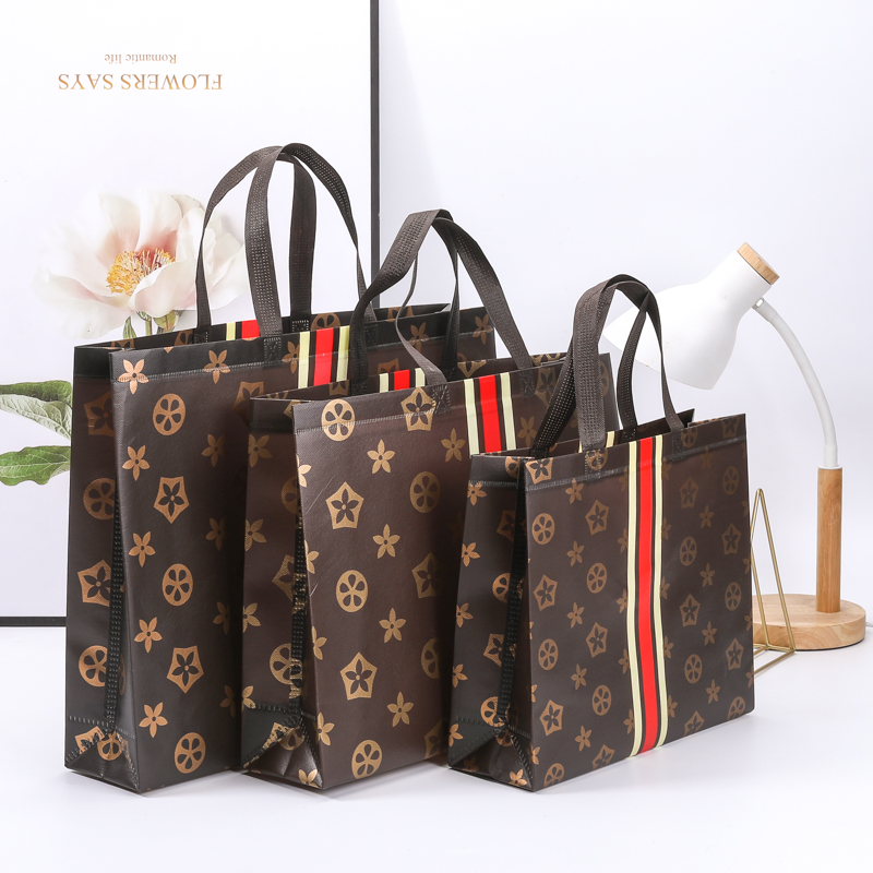 极速超大服装店袋j子鞋盒装包装袋礼品袋无纺布覆膜购物鞋子衣服