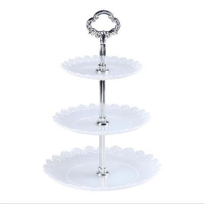 极速Three-layer Fruit Plate Cake Stand HoNme Party Dessert