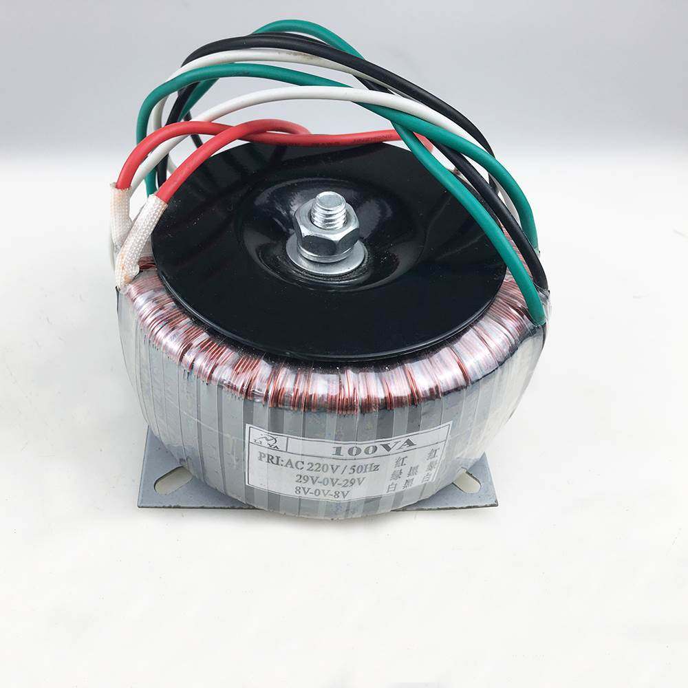 极速100W环形变压器 220V转双29VF双8V 功放音响纯铜电源 电压可