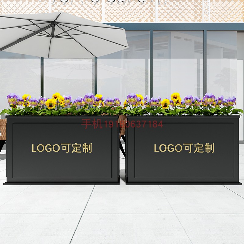 极速槽广场e外摆花道路花坛售楼部花架定制隔断户外铁艺简约花箱