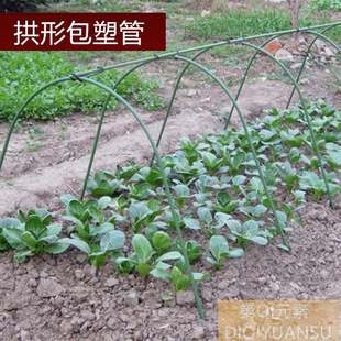 极速菜园简易遮阳搭棚多肉雨棚架E庭院包塑钢管弯管支柱支架架子