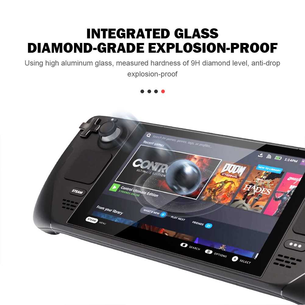 速发2pcs for Steam Deck Game Console Film Explosion-Proof Te