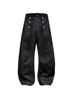 OKME牛仔裤春秋季新款美式复古水洗牛仔裤