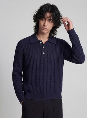 OKME 针织衫polo款高级感百搭时尚潮流男女休闲针织衫