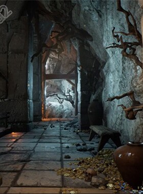 极速UEa5虚幻4 地牢场景Fantasy Dungeon Environment Kitbash Se