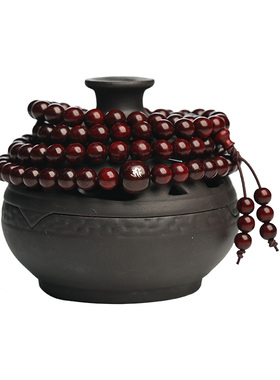 极速印度小叶紫檀手串108颗x佛珠男士本命年新款情侣属虎的礼物手