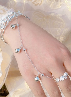 极速儿童古风手镯汉服戒指手錬一体古装写真N拍照表演镯子饰品礼