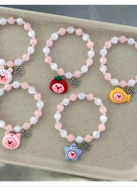 极速loopy情侣手錬露比挂件小C海狸挂件鲷鱼烧手环发夹七夕情人节