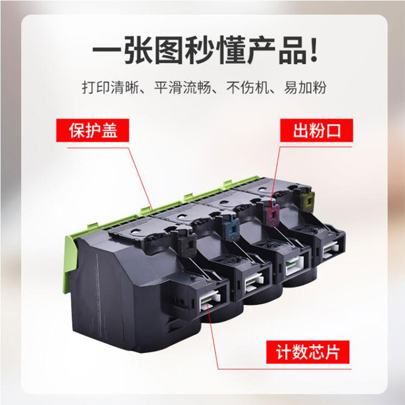 极速适用奔图CP2515DN粉盒CP5155DN CTL-M355HKMC墨盒碳粉彩色硒