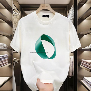 正肩短袖250g重磅nineteen autumn新款纯棉T恤夏季ins潮小众印花