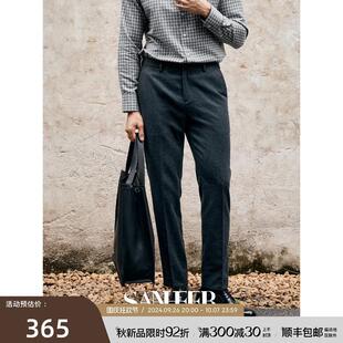 羊毛呢 高端定織厚款 商務(wù)紳士 DBS081 修身 休閑西褲 秋冬男士 意式