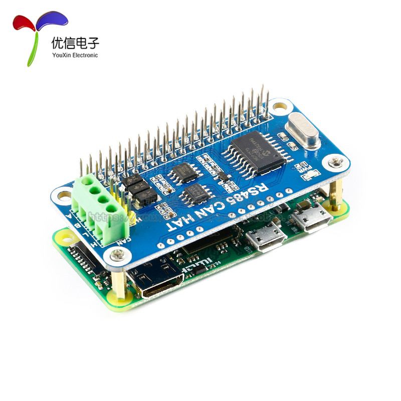 新品树莓派4B/3B+/Zero W RS485 CAN扩展板 CAN模S块 UART通信模图片