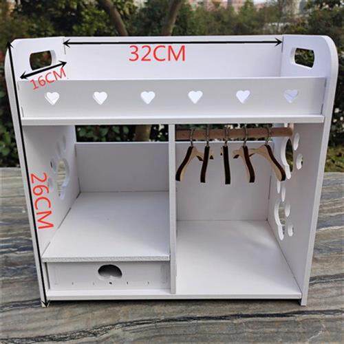 极速bjd玩偶20kcm娃用小q娃娃家俱用品桌面收纳30厘米6分娃娃床屋