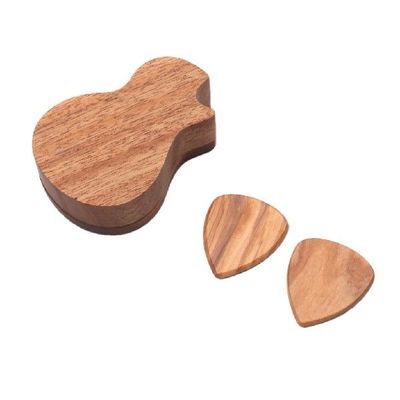 极速2x Pick Wooden Pickups Guitar Fingers ReplaceUment Guita