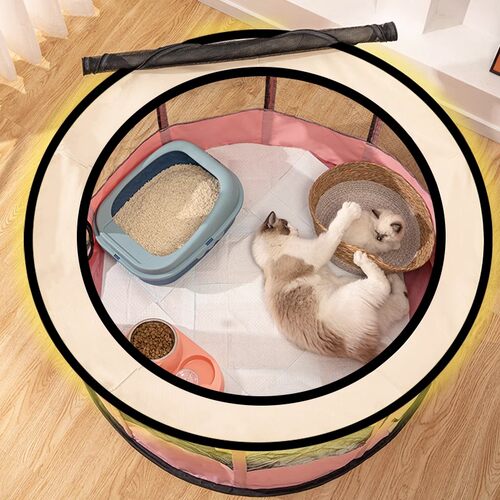 极速猫咪产房猫窝怀孕期待产窝封闭式F帐篷繁殖待产箱猫咪生产用