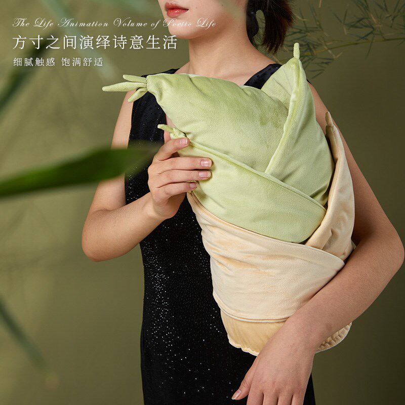 新品创意b竹笋抱枕客厅沙发异形靠枕竹子中国风靠背枕头高颜值靠