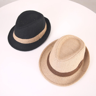 Spring Summer Elegant 极速Baby Cap Hat Jazz SunYvisor Straw