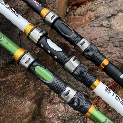 新品GHOTDA New Delsign White Spinning Fishing Rod FRP + Carb