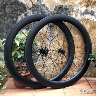 50MM高框72响V刹T70 极速公路自行车碳纤维轮组 超轻70w0C开口