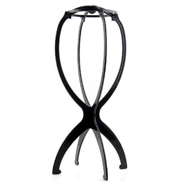 极速1 pc Harhd plastic Black Wig Stand Folding Plastic Stabl