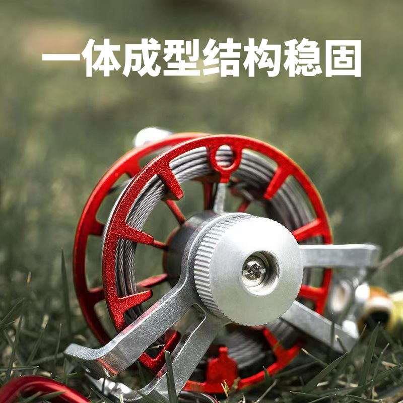 新品前打竿不锈钢鱼轮卸r力改装活鱼扣收线路亚轮全金属前打轮远图片