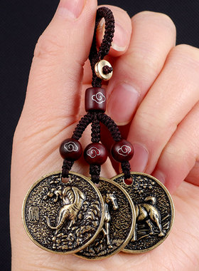 极速2024年生肖属虎马狗蛇鸡牛三合汽车L钥匙链扣挂件兔羊猪鼠龙