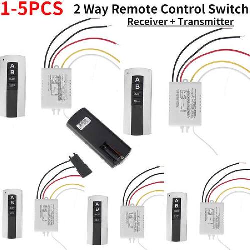 极速1-5pcs Intelligentr 2 Channel ON/OFF/SLEEP 220V Wireless
