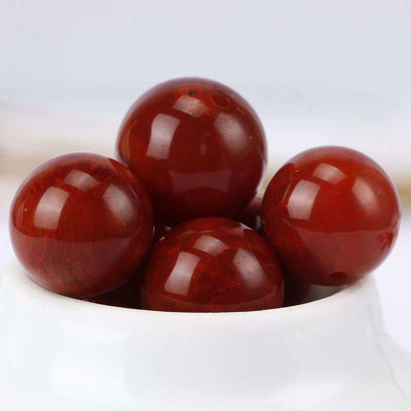 极速天然南红玛瑙圆珠散珠隔珠z配珠桶珠腰珠南红手串DIY配饰