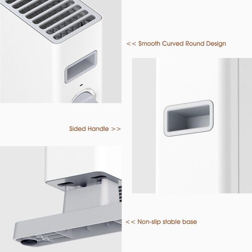 极速Electric Heater 1S DNQ04ZM FluentH Air Flow Fan Wall Roo