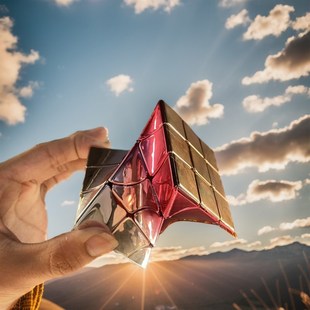 极速抖音同款 电镀三阶扭曲魔方3异形魔方专业灵活U顺滑不掉色益智