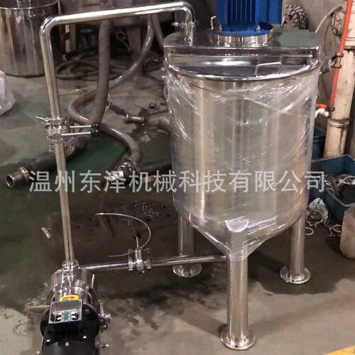 新品不锈钢反应釜搅拌罐 高速剪切分散均质M乳化机 单层循环式乳